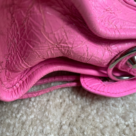 BALENCIAGA MINI CITY BUBBLEGUM PINK CROSSBODY BAG - Picture 5 of 11
